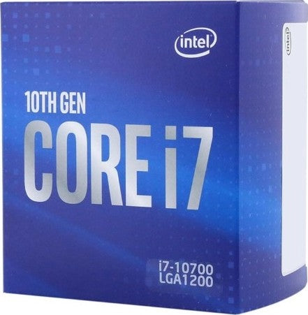 Intel Core i7-10700 Processor 10th Gen Intel Processor 8 Cores 16 Threads, 2.90GHz Base, 4.8 GHz Boost, 125W TDP, 16M Cache Box Intel Core i7-10700 Processor 10th Gen Intel Processor 8 Cores 16 Threads, 2.90GHz Base, 4.8 GHz Boost, 125W TDP, 16M Cache Box